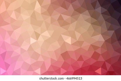 Multicolor dark red, yellow, orange polygonal illustration, which consist of triangles. Geometric background in Origami style with gradient. Triangular design for your business.