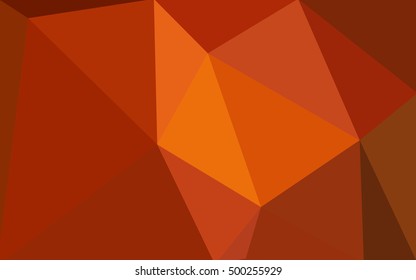 Multicolor dark red, yellow, orange polygonal illustration, which consist of triangles. Geometric background in Origami style with gradient. Triangular design for your business.