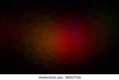 Multicolor dark red, yellow, orange polygonal illustration, which consist of triangles. Geometric background in Origami style with gradient. Triangular design for your business.
