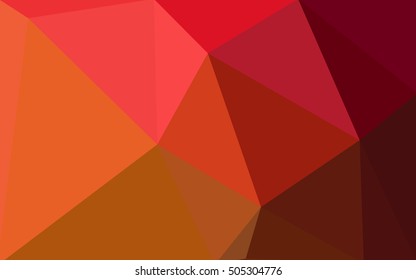 Multicolor dark red, yellow, orange polygonal illustration, which consist of triangles. Geometric background in Origami style with gradient. Triangular design for your business.
