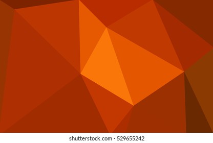 Multicolor dark red, yellow, orange polygonal illustration, which consist of triangles. Geometric background in Origami style with gradient. Triangular design for your business.