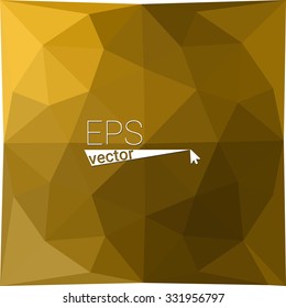 multicolor dark yellow geometric rumpled triangular low poly style gradient illustration graphic background. Vector polygonal design for your business.