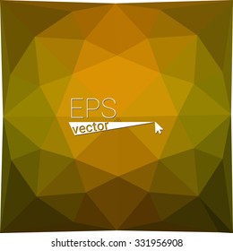 multicolor dark yellow geometric rumpled triangular low poly style gradient illustration graphic background. Vector polygonal design for your business.