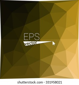 multicolor dark yellow geometric rumpled triangular low poly style gradient illustration graphic background. Vector polygonal design for your business.