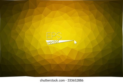 multicolor dark yellow geometric rumpled triangular low poly style gradient illustration graphic background. Vector polygonal design for your business.