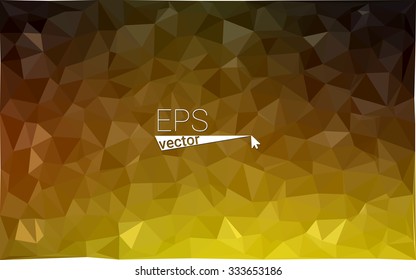 multicolor dark yellow geometric rumpled triangular low poly style gradient illustration graphic background. Vector polygonal design for your business.