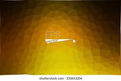 multicolor dark yellow geometric rumpled triangular low poly style gradient illustration graphic background. Vector polygonal design for your business.