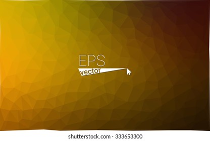 multicolor dark yellow geometric rumpled triangular low poly style gradient illustration graphic background. Vector polygonal design for your business.