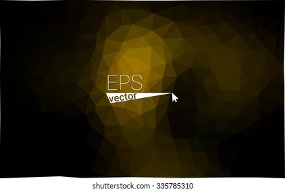 multicolor dark yellow geometric rumpled triangular low poly style gradient illustration graphic background. Vector polygonal design for your business.