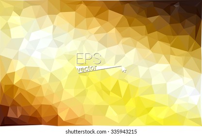 multicolor dark yellow geometric rumpled triangular low poly style gradient illustration graphic background. Vector polygonal design for your business.