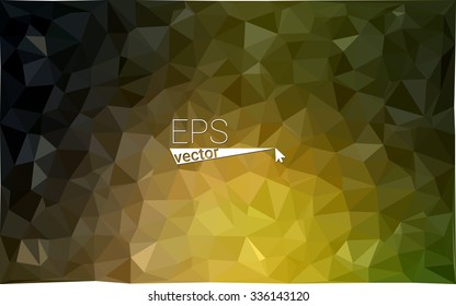 multicolor dark yellow geometric rumpled triangular low poly style gradient illustration graphic background. Vector polygonal design for your business.