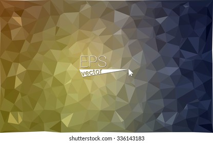 multicolor dark yellow geometric rumpled triangular low poly style gradient illustration graphic background. Vector polygonal design for your business.