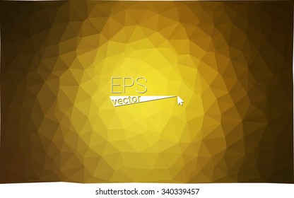 multicolor dark yellow geometric rumpled triangular low poly style gradient illustration graphic background. Vector polygonal design for your business.
