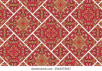 Multicolor decorative floral fabric design pattern