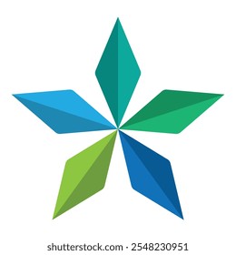 Multicolor Decorative Star design Art