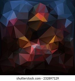 Multicolor Design Templates. Geometric Triangular Abstract Modern Vector Background. 