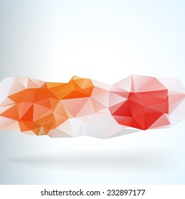 Multicolor Design Templates. Geometric Triangular Abstract Modern Vector Background. 