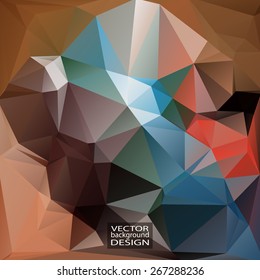 Multicolor Design Templates. Geometric Triangular Abstract Modern Vector Background. 