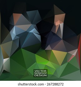 Multicolor Design Templates. Geometric Triangular Abstract Modern Vector Background. 