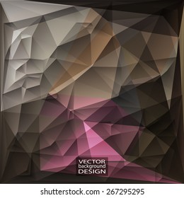 Multicolor Design Templates. Geometric Triangular Abstract Modern Vector Background.