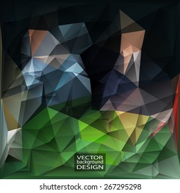 Multicolor Design Templates. Geometric Triangular Abstract Modern Vector Background.