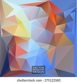 Multicolor Design Templates. Geometric Triangular Abstract Modern Vector Background. 