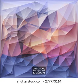 Multicolor Design Templates. Geometric Triangular Abstract Modern Vector Background. 