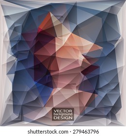 Multicolor Design Templates. Geometric Triangular Abstract Modern Vector Background. 