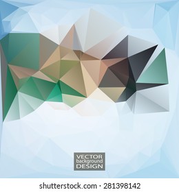 Multicolor Design Templates. Geometric Triangular Abstract Modern Vector Background. 