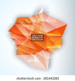 Multicolor Design Templates. Geometric Triangular Spot Abstract Modern Background. Crystal Jewelry Gem. Vector Illustration