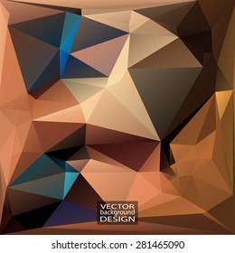 Multicolor Design Templates. Geometric Triangular Abstract Modern Vector Background. 