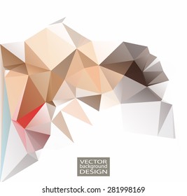 Multicolor Design Templates. Geometric Triangular Abstract Modern Vector Background. 