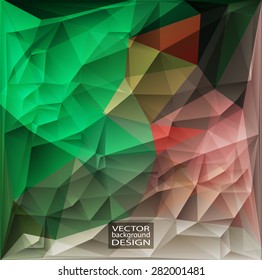 Multicolor Design Templates. Geometric Triangular Abstract Modern Vector Background. 