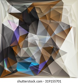 Multicolor Design Templates. Geometric Triangular Abstract Modern Vector Background. 