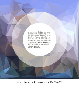 Multicolor Design Templates. Geometric Triangular Abstract Modern Vector Background. 