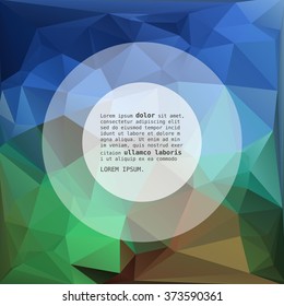 Multicolor Design Templates. Geometric Triangular Abstract Modern Vector Background. 