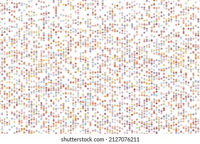 Multicolor dotted background, colorful vector texture with circles. Glitter abstract illustration with blurred drops of rain. Pattern for ads, web page, wallpaper, poster, banner. Copy space.