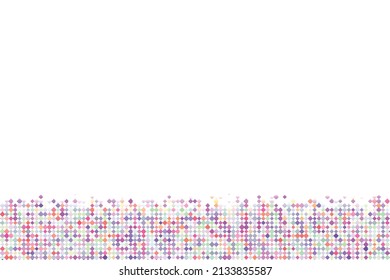Multicolor dotted background, colorful vector texture with circles. Glitter abstract illustration with blurred drops of rain. Pattern for ads, web page, wallpaper, poster, banner. Copy space.