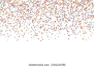 Multicolor dotted background, colorful vector texture with circles. Glitter abstract illustration with blurred drops of rain. Pattern for ads, web page, wallpaper, poster, banner. Copy space.