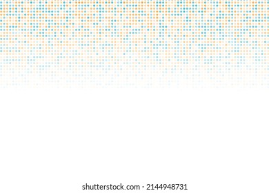 Multicolor dotted background, colorful vector texture with circles. Glitter abstract illustration with blurred drops of rain. Pattern for ads, web page, wallpaper, poster, banner. Copy space.