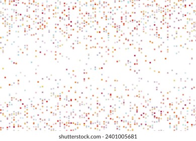 Multicolor dotted background, colorful vector texture with circles. Glitter abstract illustration with blurred drops of rain. Pattern for ads, web page, wallpaper, poster, banner. Copy space.