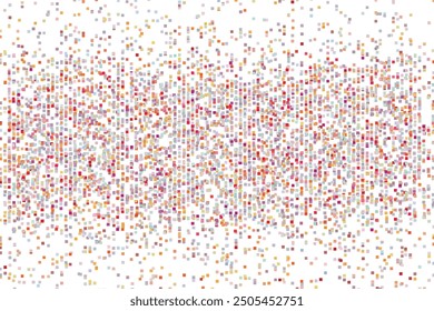 Multicolor dotted background, colorful vector texture with circles. Glitter abstract illustration with blurred drops of rain. Pattern for ads, web page, wallpaper, poster, banner. Copy space.