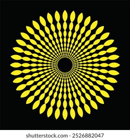 Vetor de estrela de vórtice espiral pontilhada multicolorido Projeto Mandala