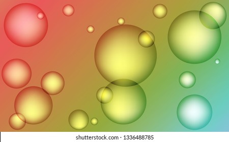 Multicolor drop geometric pattern. Design for cover page, poster, banner of websites. Bright Gradient Color Vector illustration