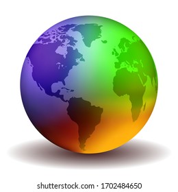 Multicolor Earth Globe - Design