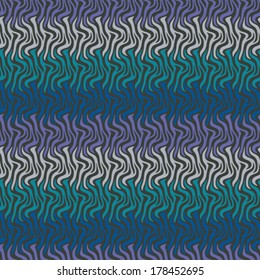 Multicolor Ethnic Ripples Textured Pattern