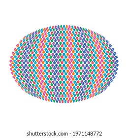 multicolor fish eye water drops background