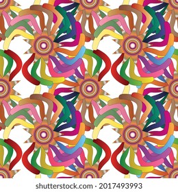 multicolor floral pattern-  background, texture, wallpaper, wrapping paper, cushion cover, floor carpet and fabric pattern.