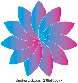 Diseño de flores multicolor, tipo único
