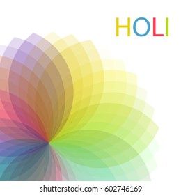 Multicolor flower for Holi